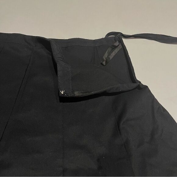 Gap Women's Black Skirt Midi Size 8 Stretch Pleated - Picture 7 of 9